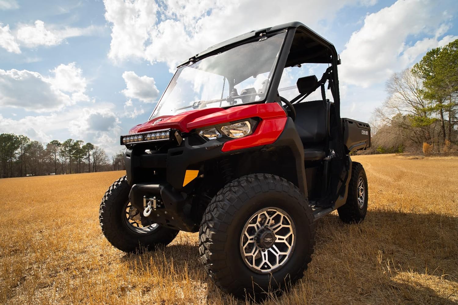 FALCON RIDGE Velocity Flip Up Windshield for 2016-2022 Can Am Defender or Defender Max UTV - UV Resistant Coating