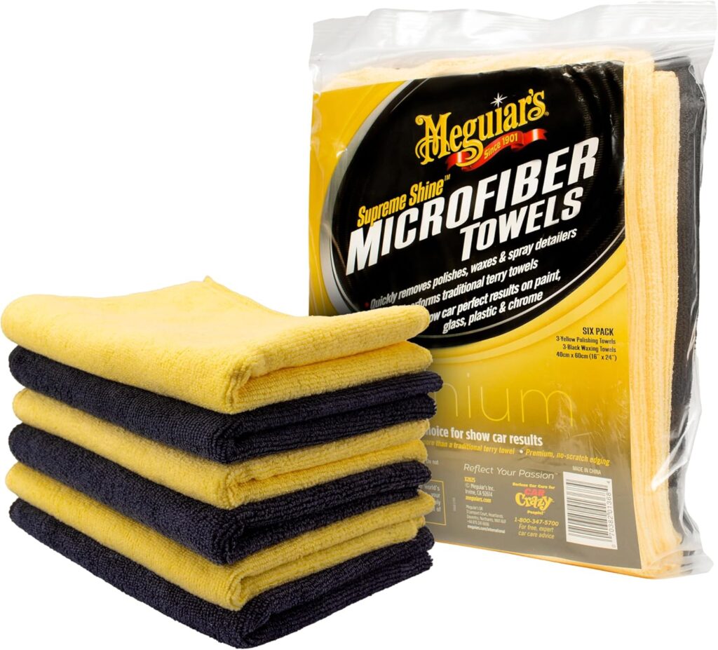 Microfiber towel for UTV plastic